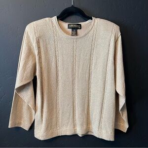 Lisa originals women top Size: M Color: gold